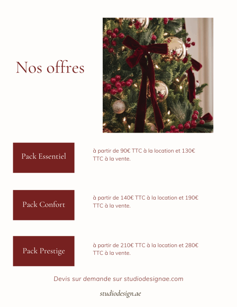 Les offres de Noel au chalet